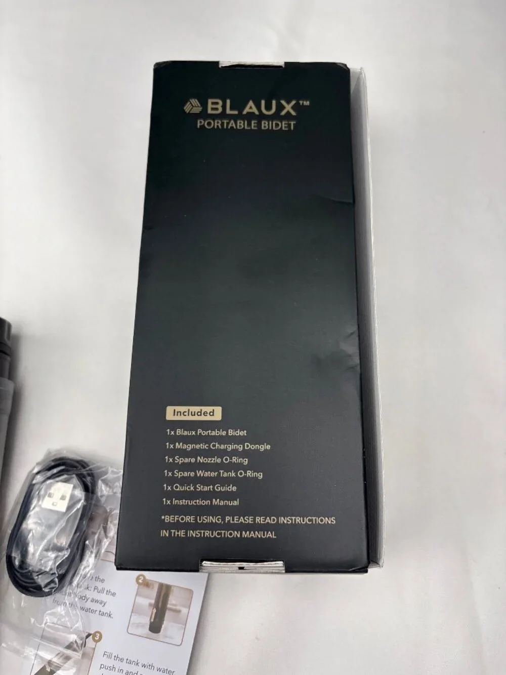 Blaux Portable Bidet Rechargeable Electric 2 Spray Modes & Travel Accessories